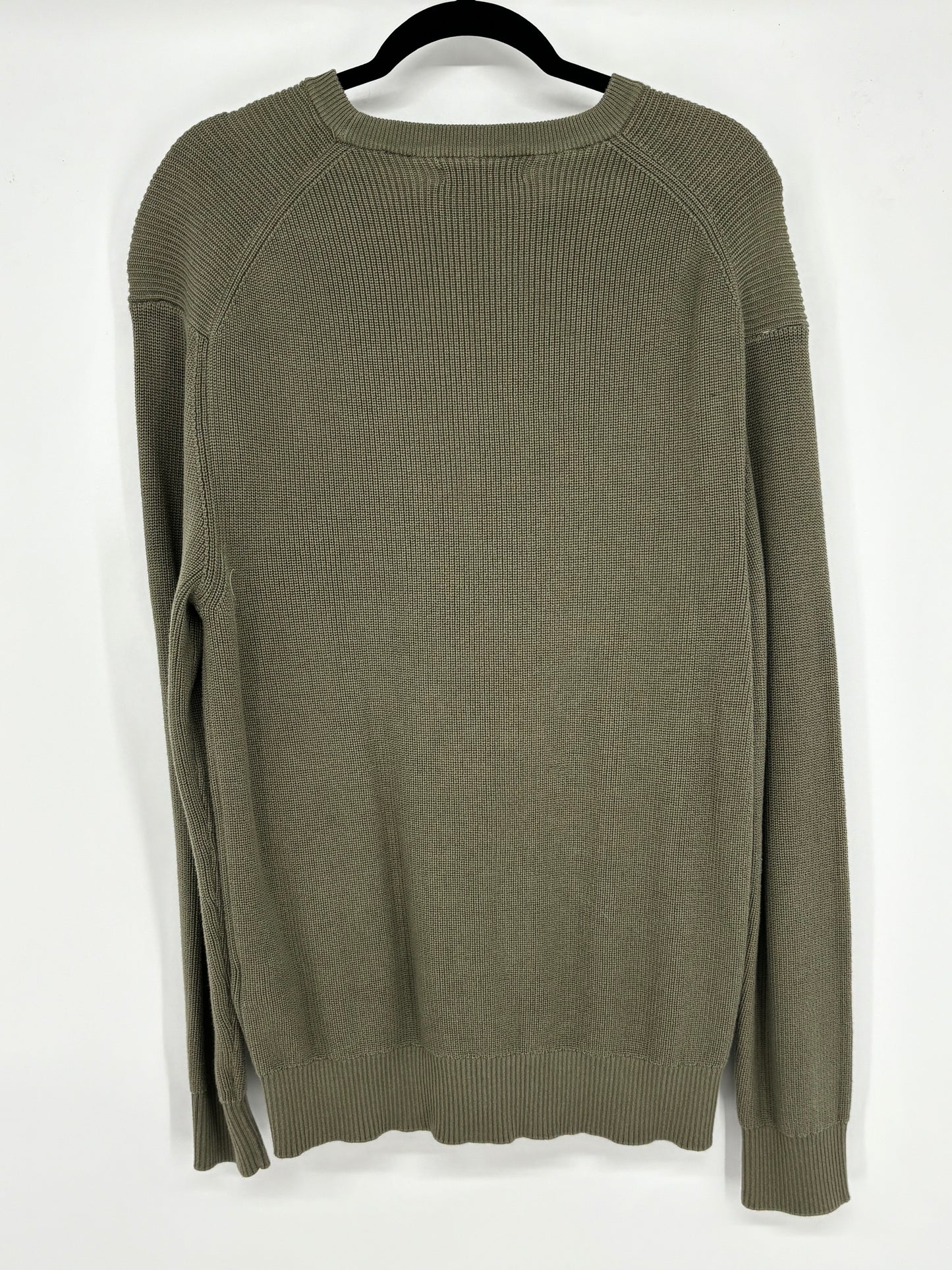 Men’s Olive Green Crew Neck Knit Sweater size m