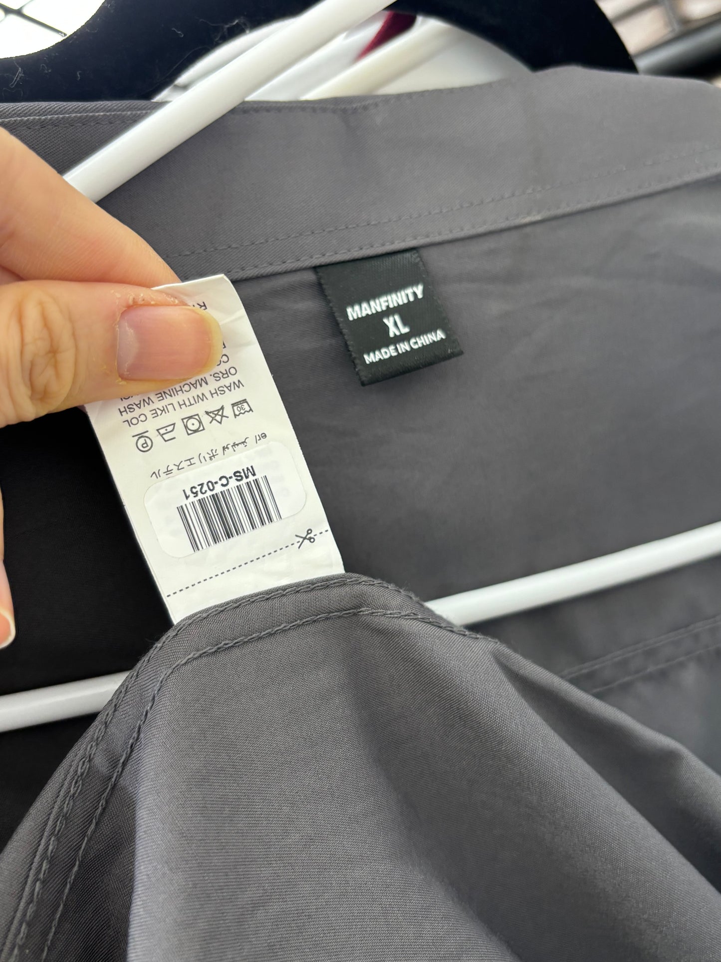 Men’s Gray Business Shirt size xl