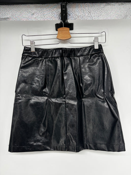 Kate Kasin Women's Black Patent Leather Mini Skirt – Size S