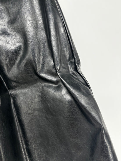 Kate Kasin Women's Black Patent Leather Mini Skirt – Size S