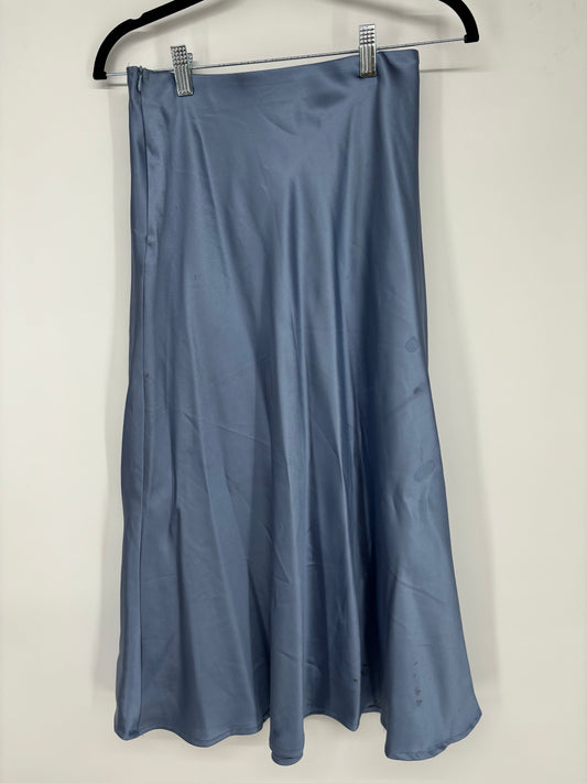 Women's Blue Silk Skirt – Size S