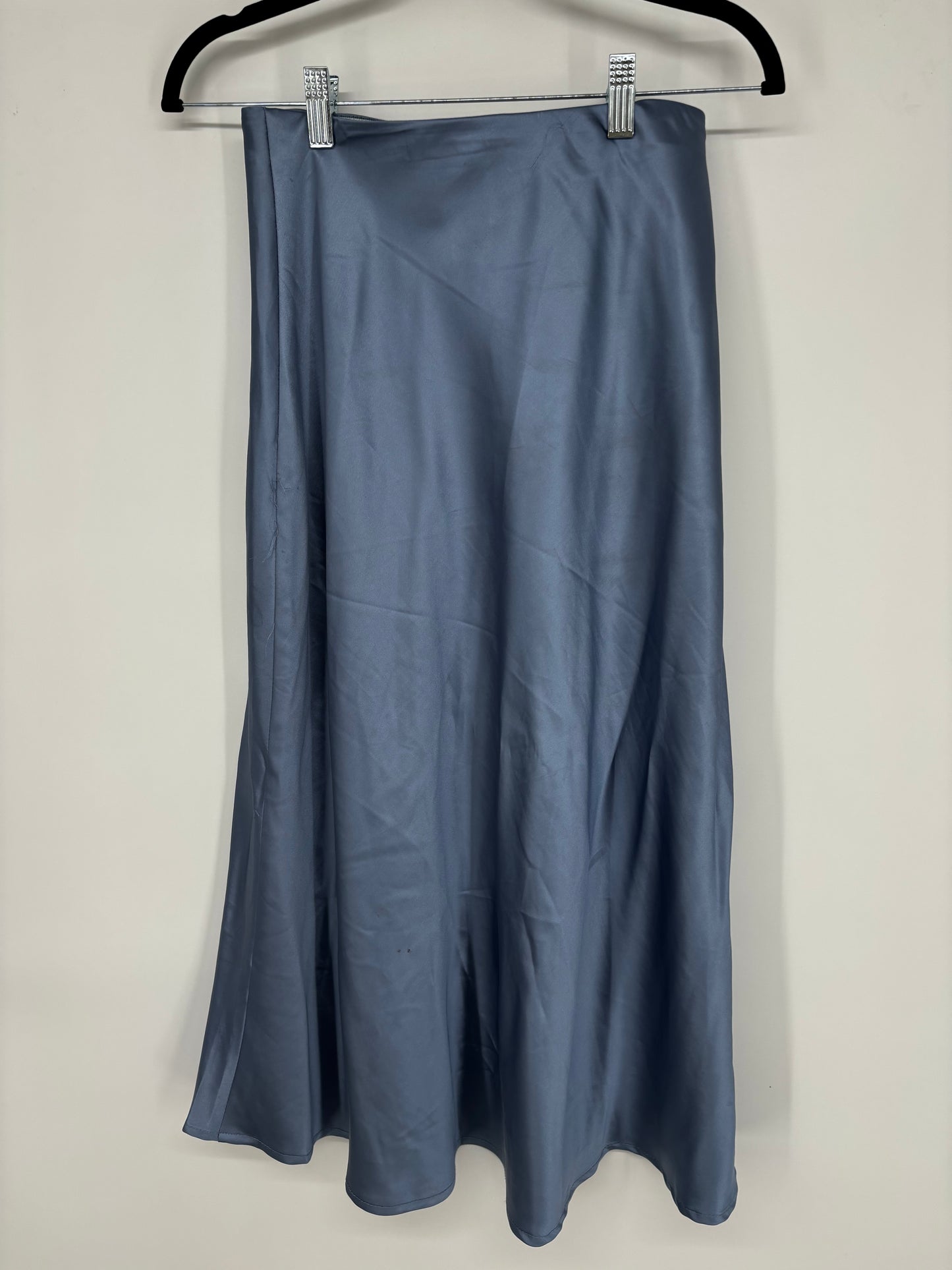 Women's Blue Silk Skirt – Size S