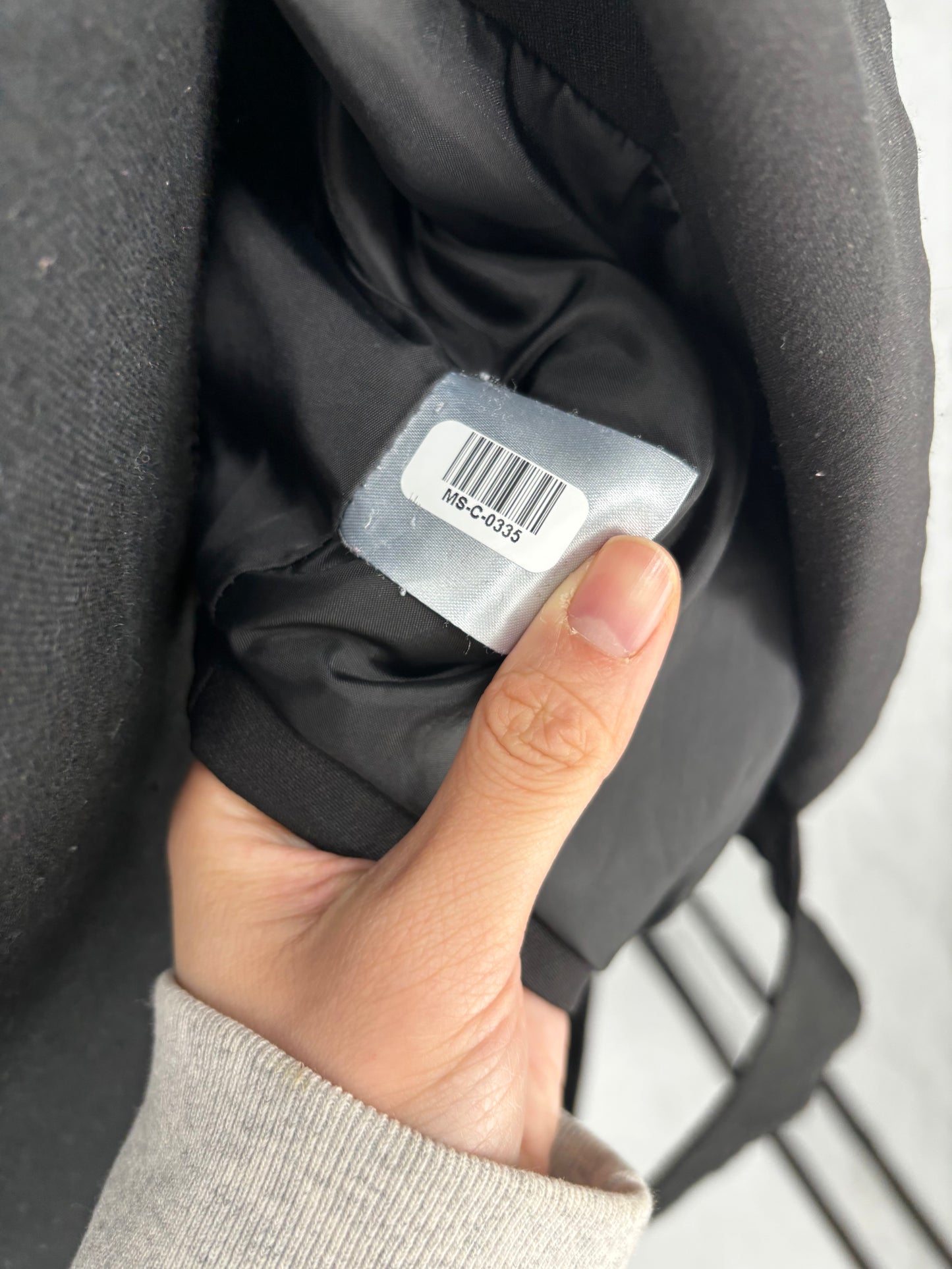 Women's Black Tie-Waist Blazer – Size S