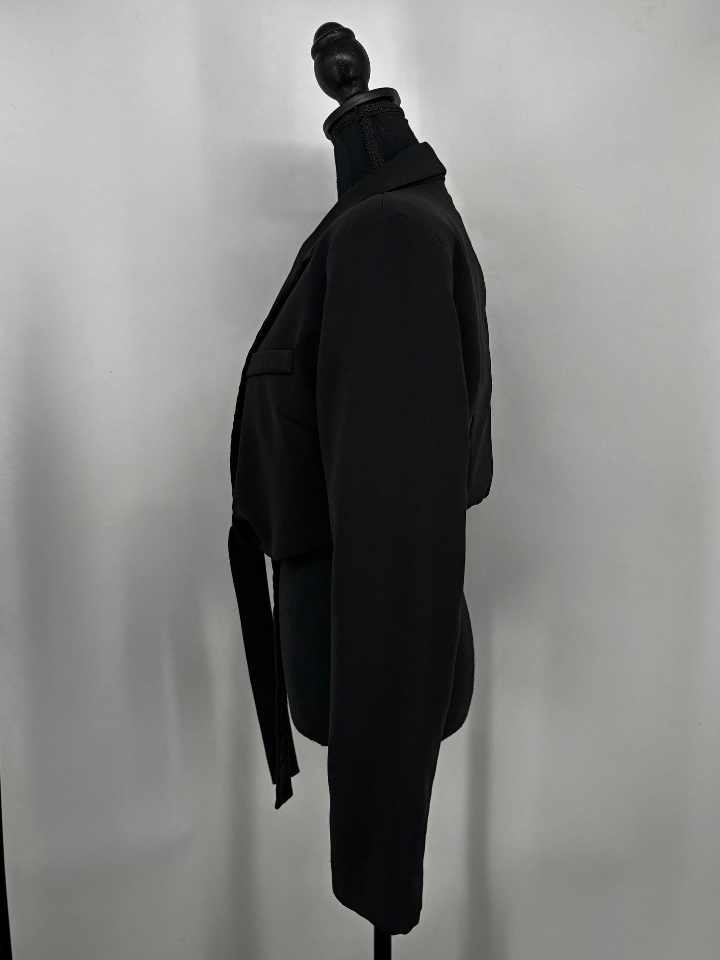 Women's Black Tie-Waist Blazer – Size S