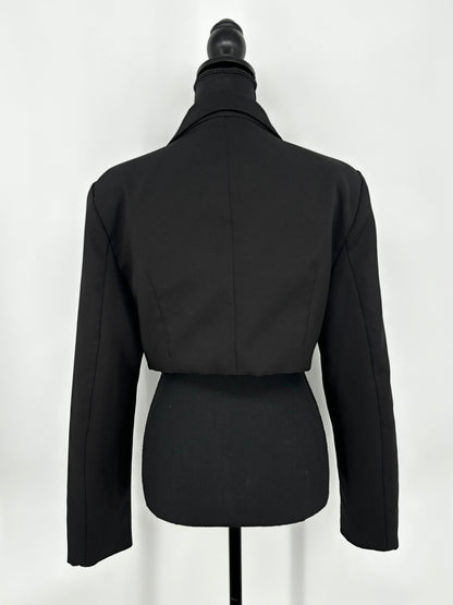 Women's Black Tie-Waist Blazer – Size S