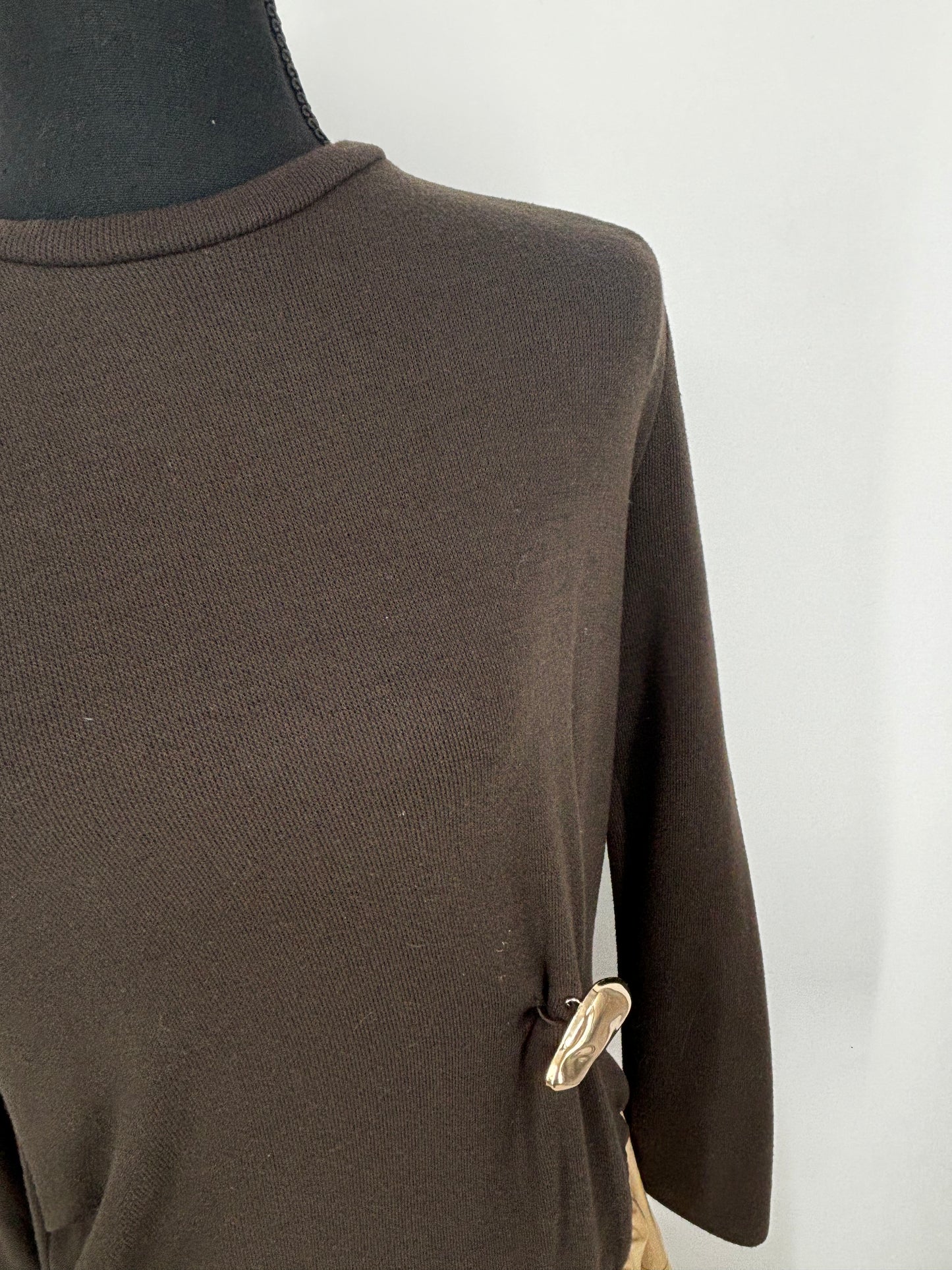 Women's Brown Two-Piece Style Dress – Size M