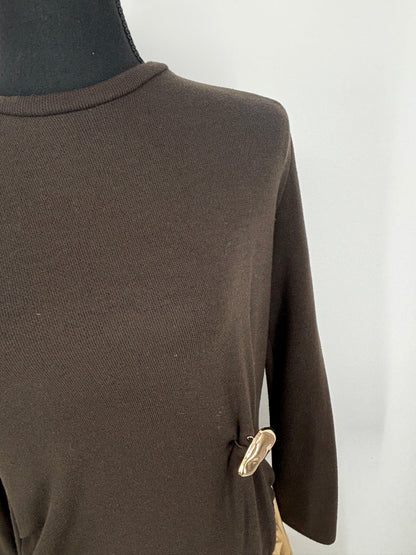 Women's Brown Two-Piece Style Dress – Size M