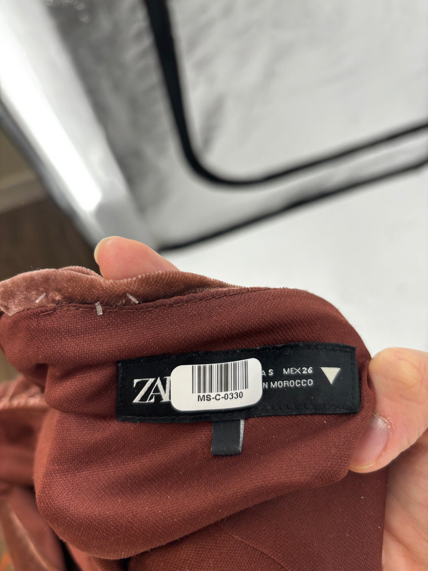 ZARA Women's Red Velvet Slim Fit Cami Maxi Dress – Size S