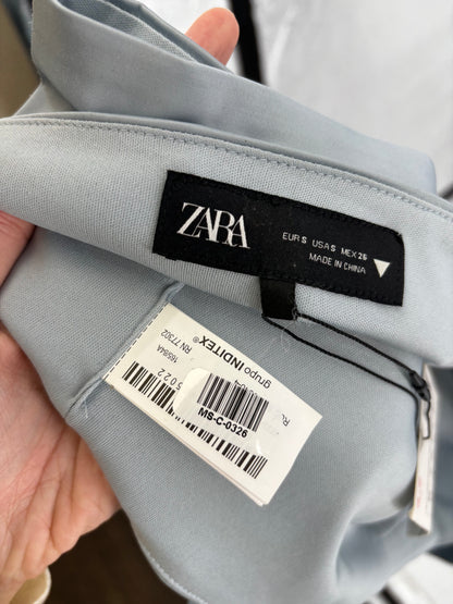 ZARA Women's Blue Bow Cami Top – Size S