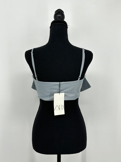 ZARA Women's Blue Bow Cami Top – Size S