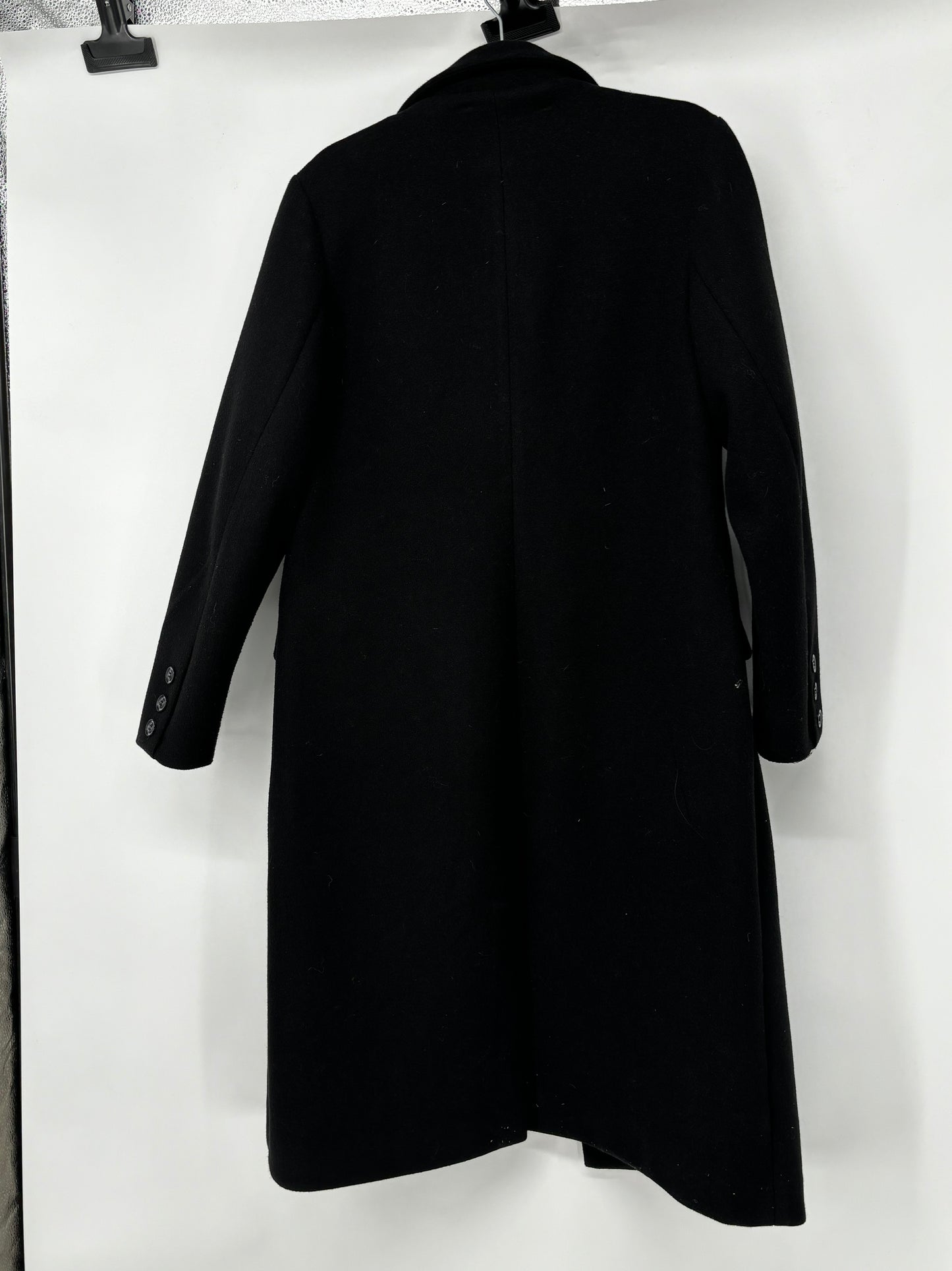 Women's Black Wool Coat – Size M