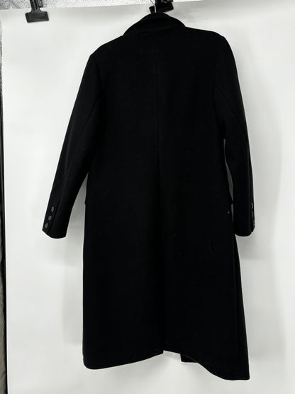 Women's Black Wool Coat – Size M