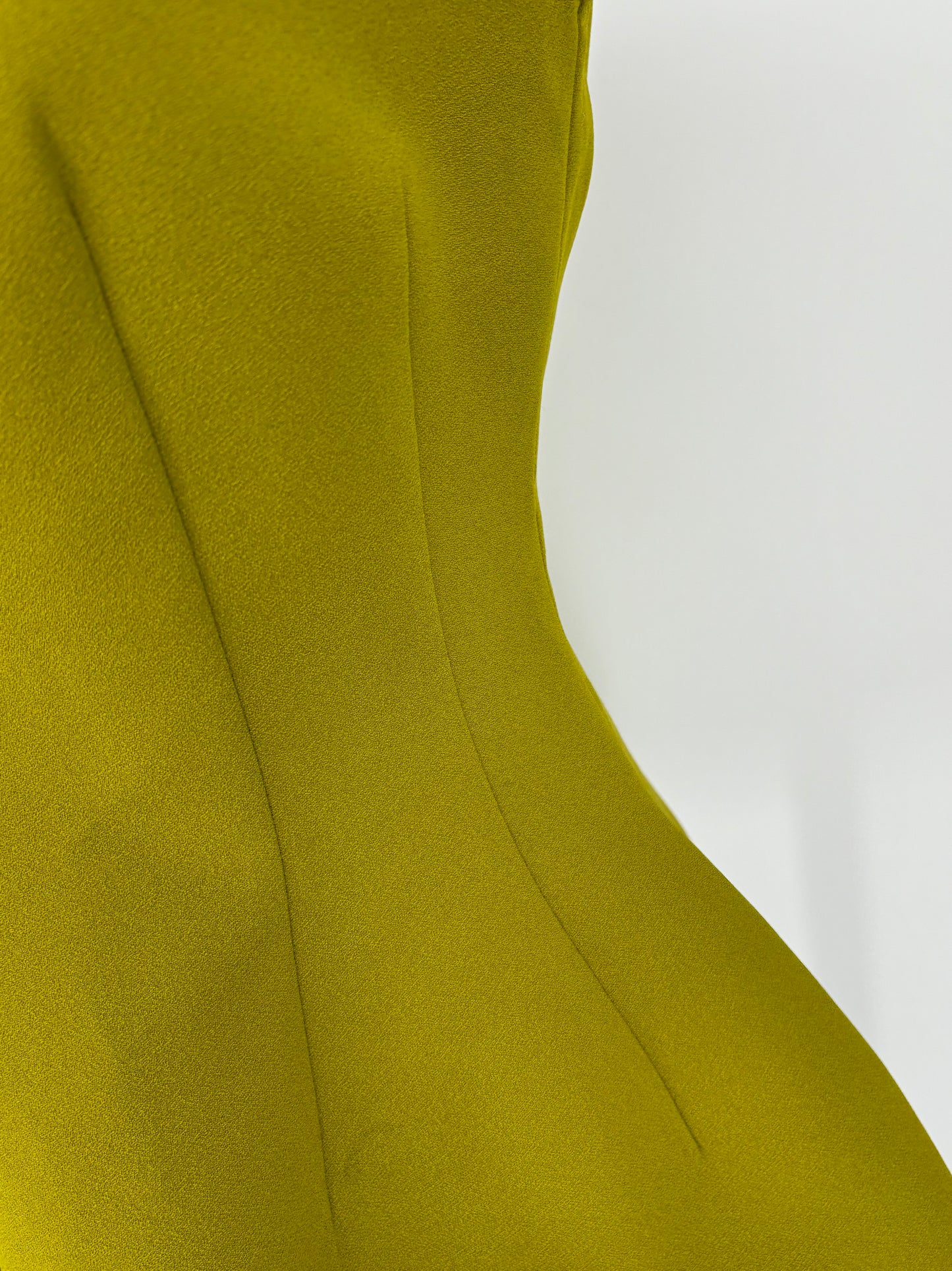 ZARA Women's Yellow-Green Sleeveless Dress – Size S