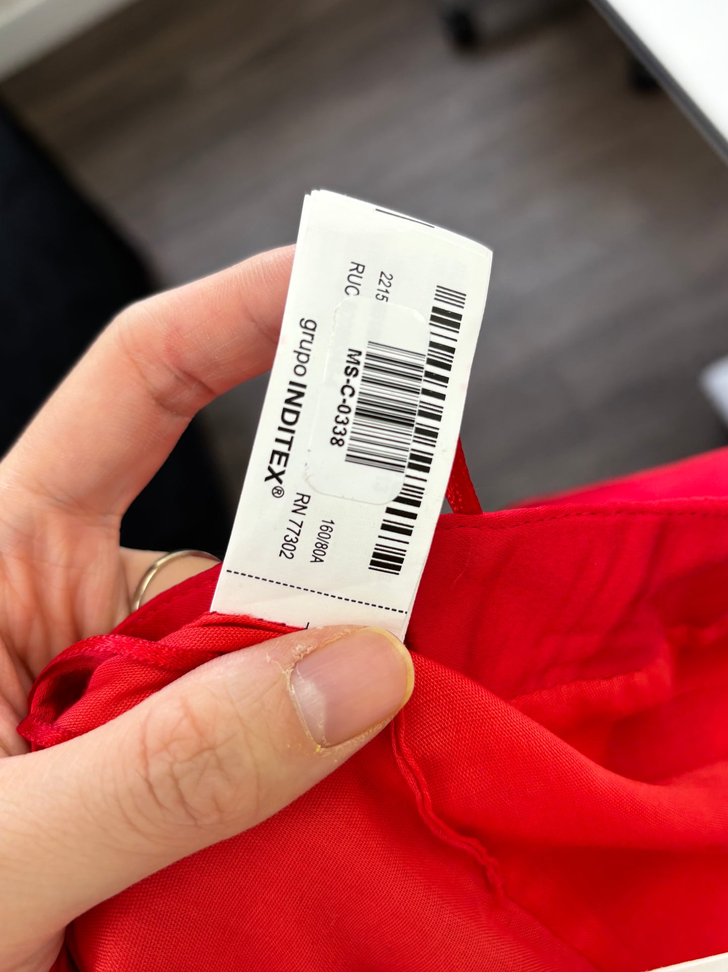 Women's Red Strapless Top – Size XS