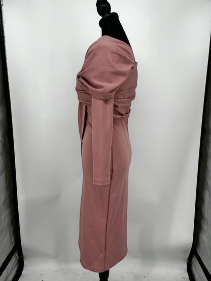 SHEIN Women's Dark Pink Long Sleeve Maxi Dress – Size XS