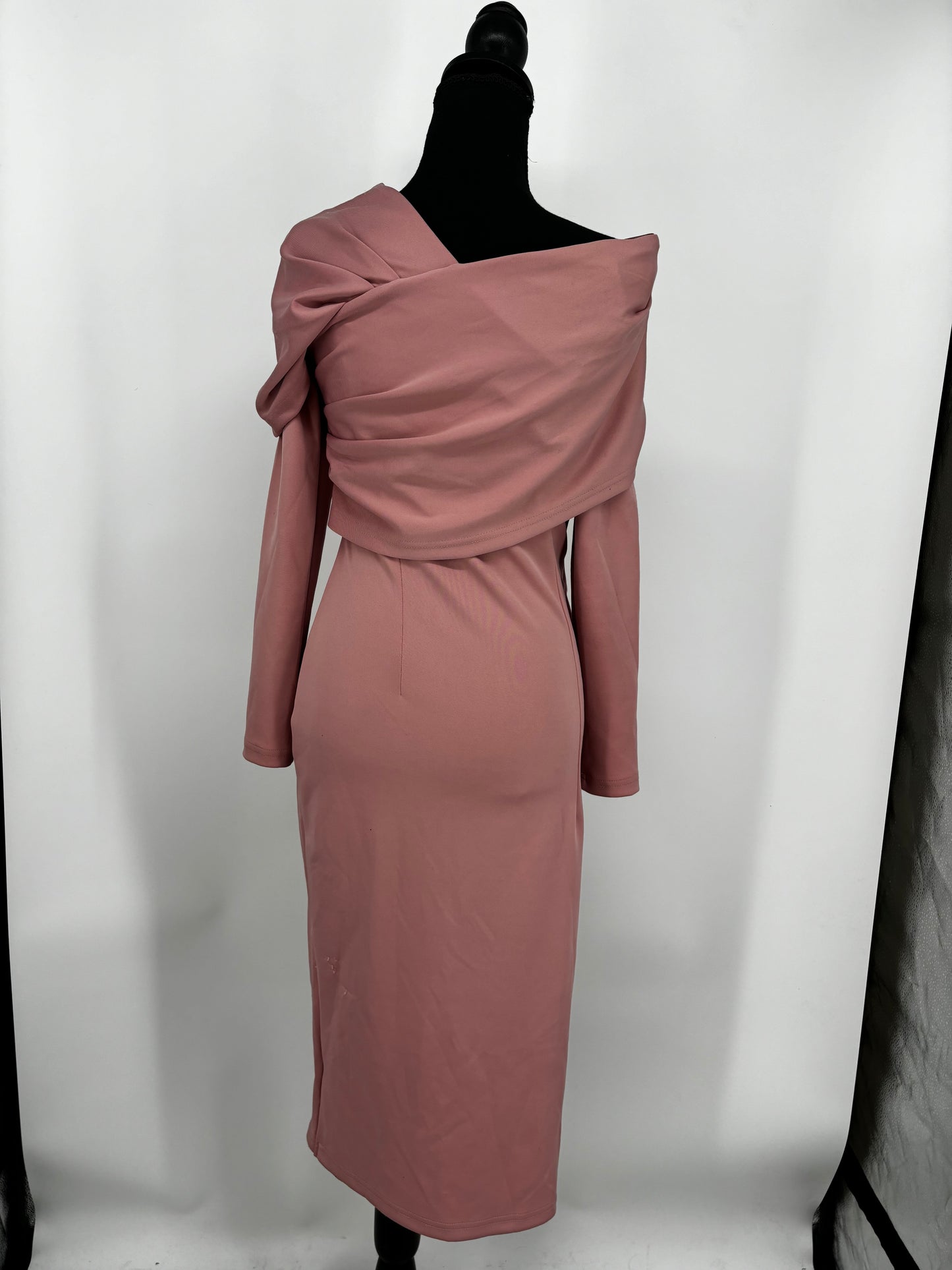 SHEIN Women's Dark Pink Long Sleeve Maxi Dress – Size XS