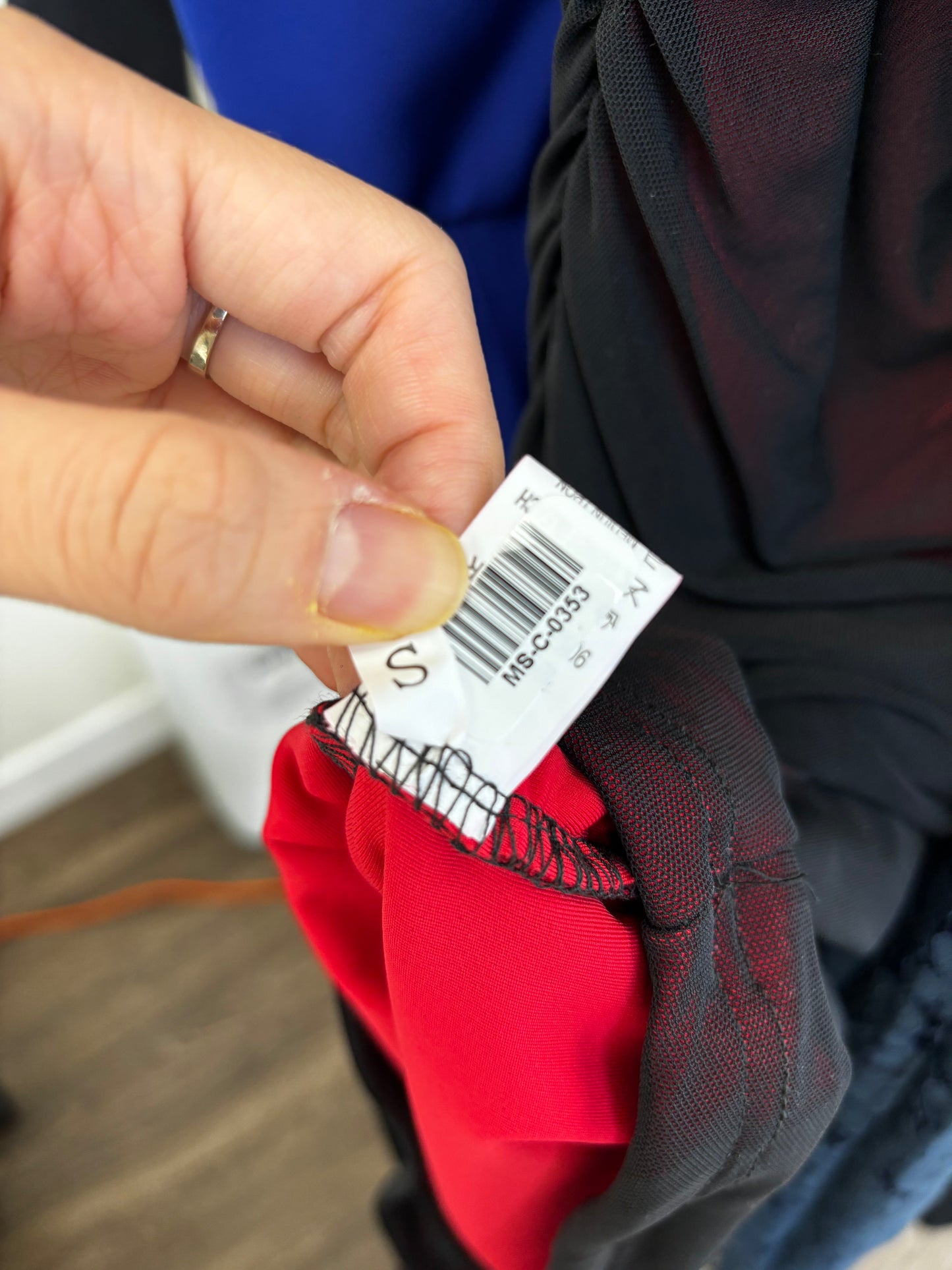 Women's Red Fitted Bodycon Skirt – Size S