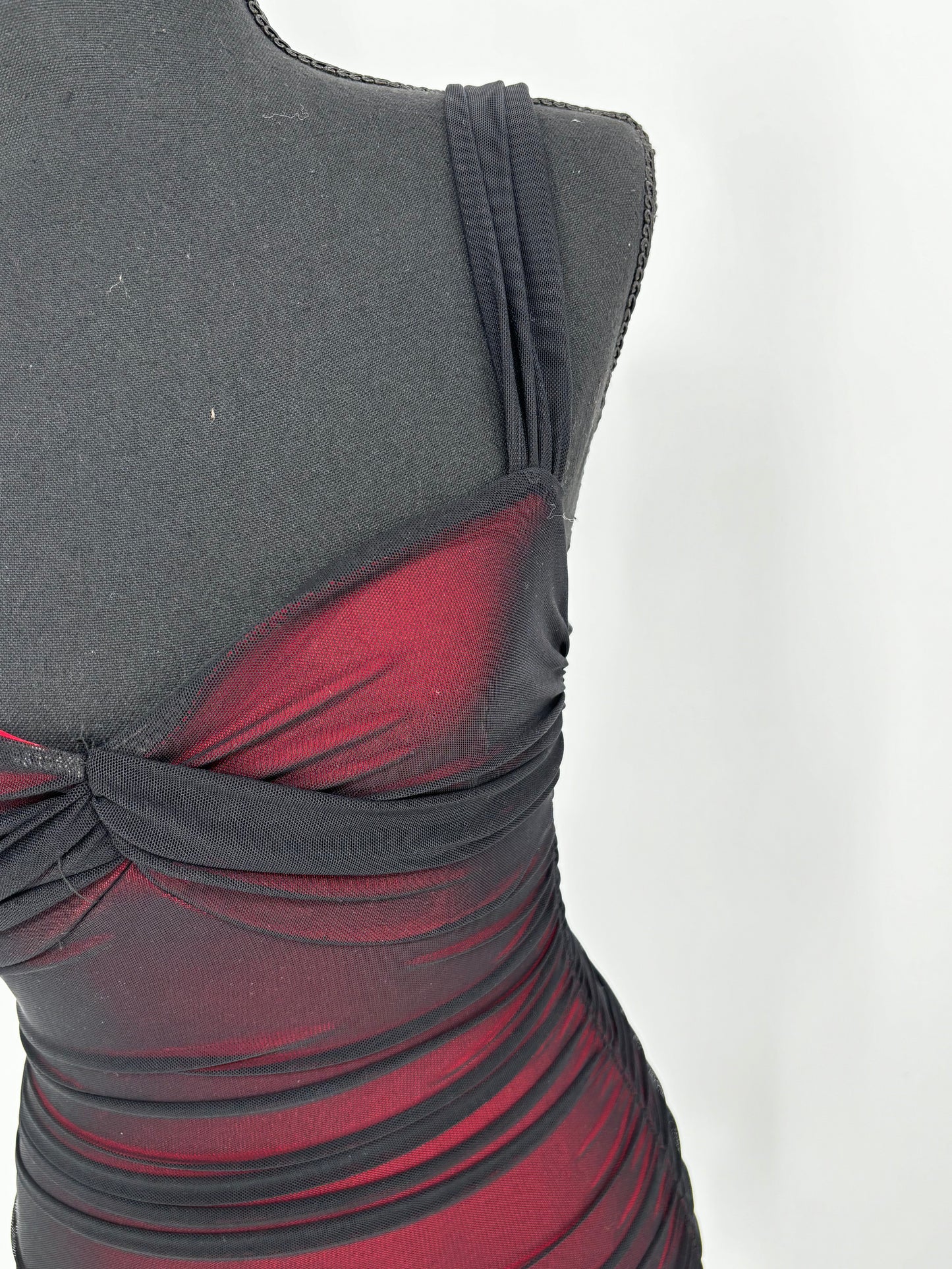 Women's Red Fitted Bodycon Skirt – Size S