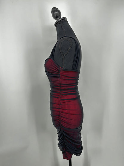 Women's Red Fitted Bodycon Skirt – Size S