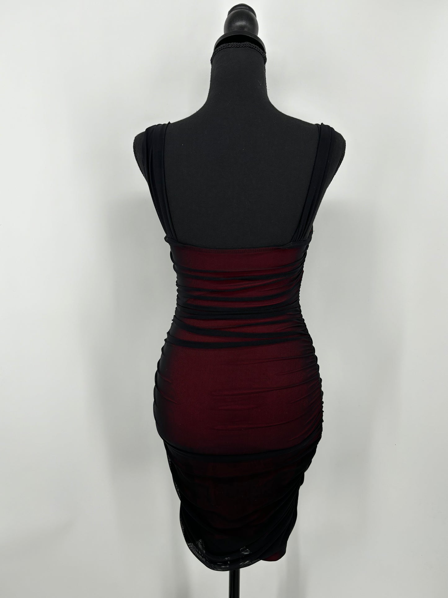 Women's Red Fitted Bodycon Skirt – Size S