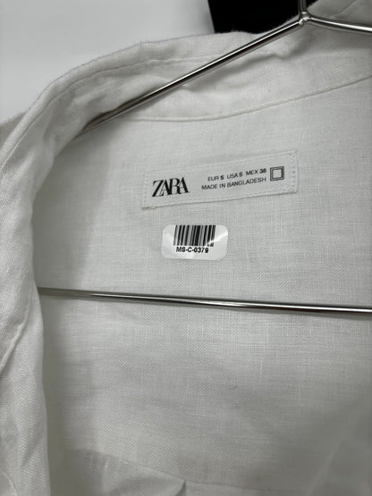 ZARA Men’s White Casual Shirt – Size S