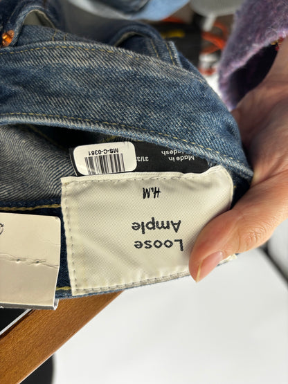 H&M Men’s Blue Straight-Leg Loose Fit Jeans – Size 31/32