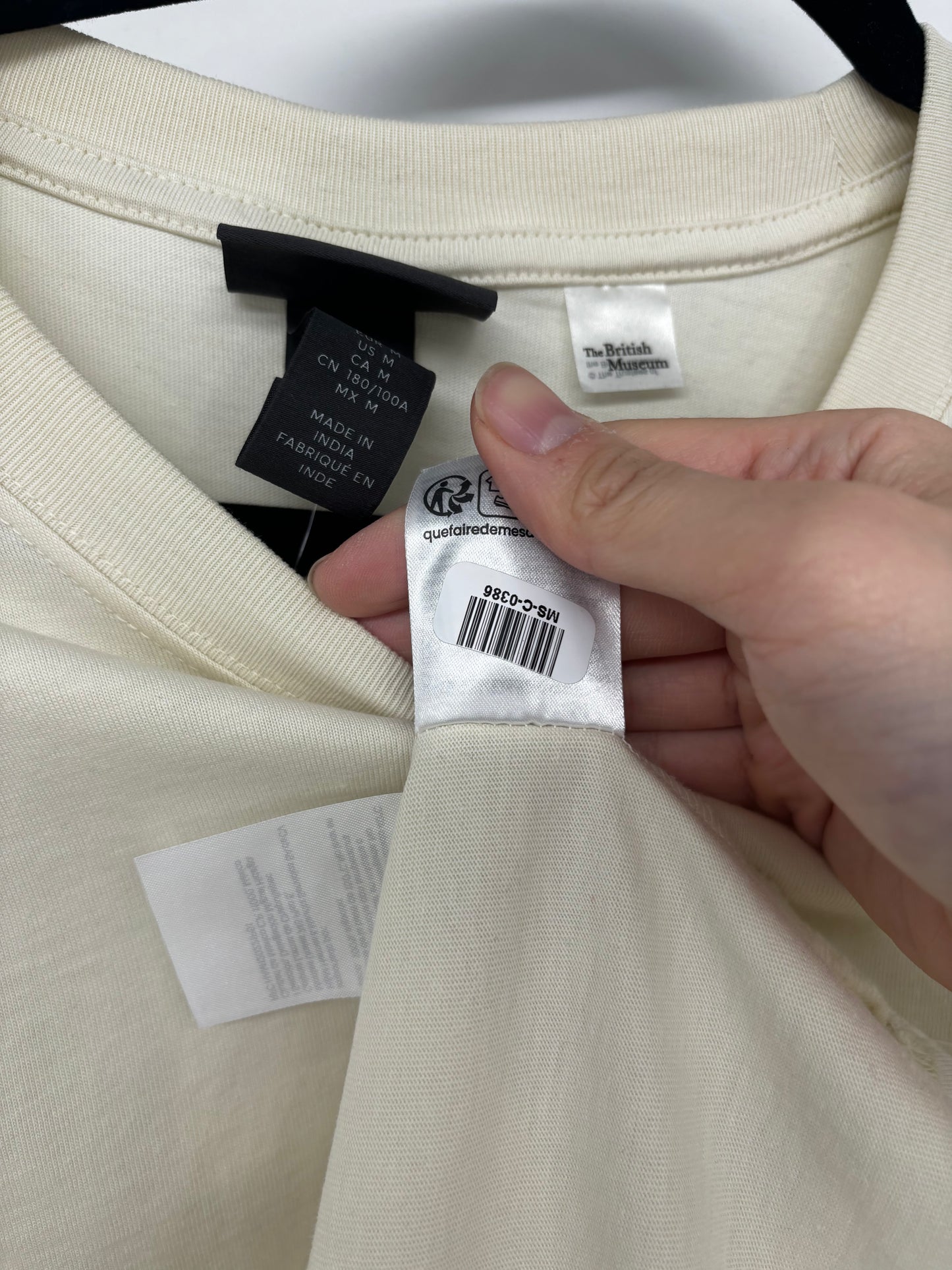 H&M Men’s White Short Sleeve Shirt – Size M