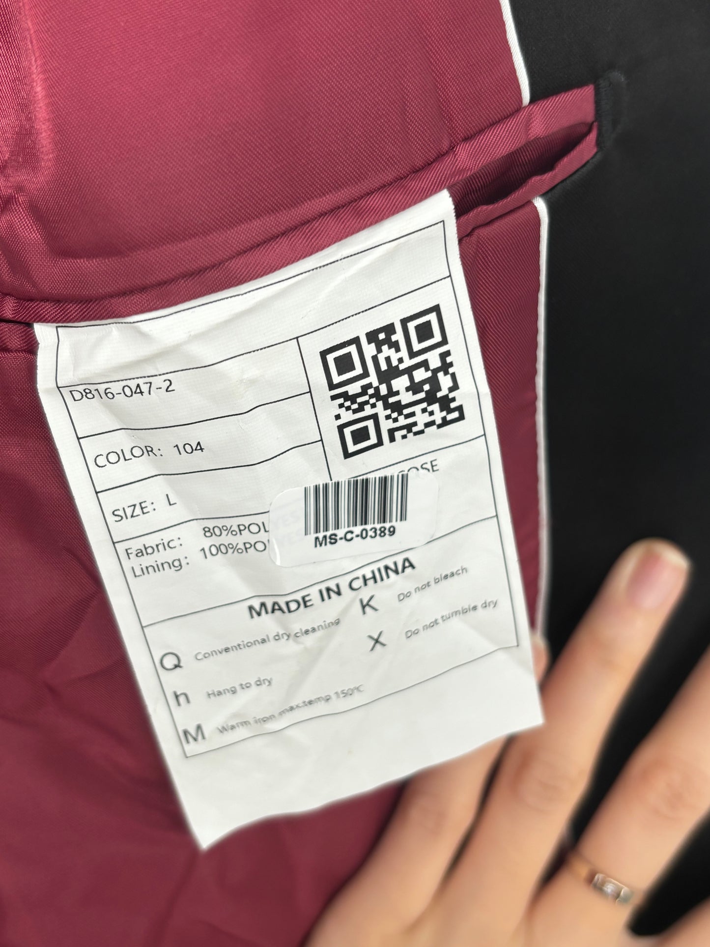 Men’s Red Blazer – Size L