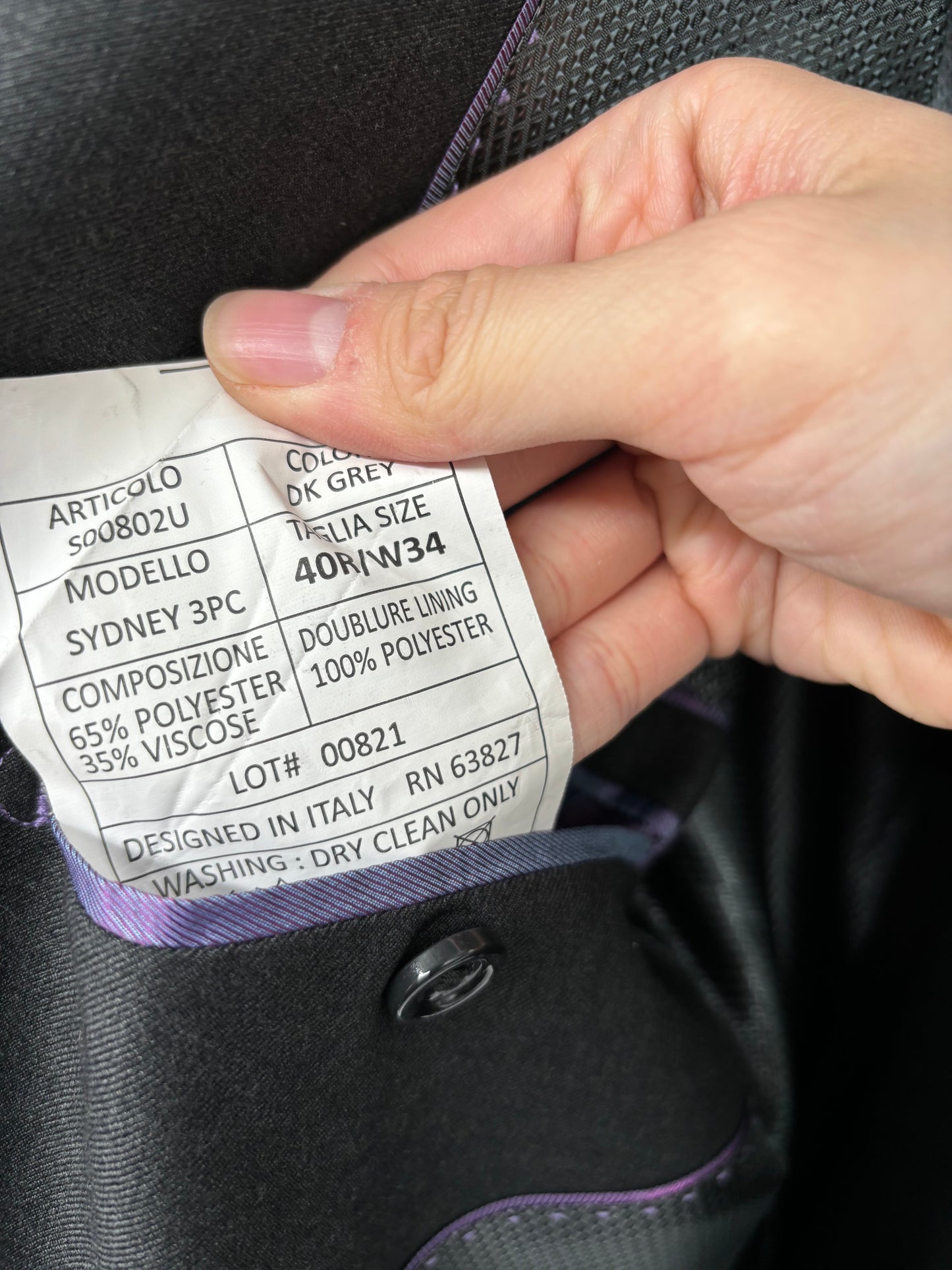 Men’s Gray Blazer – Size L