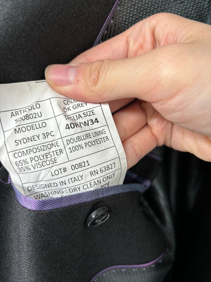 Men’s Gray Blazer – Size L