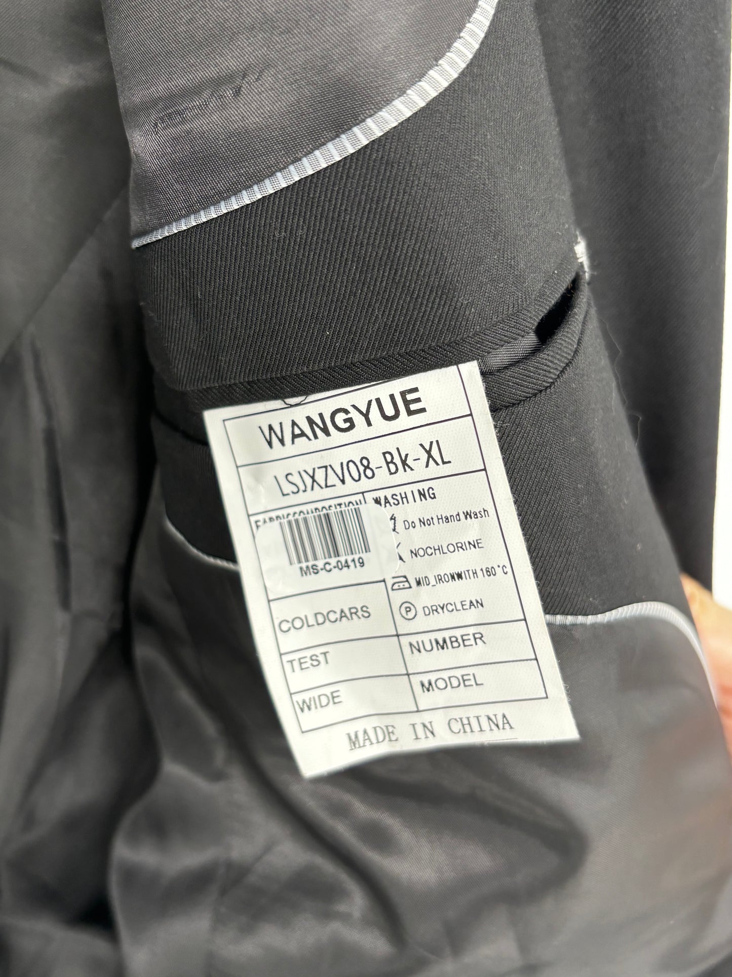 Men’s Black Blazer – Size XL