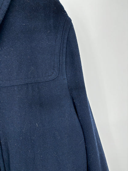 Men’s Blue Long Overcoat – Size L