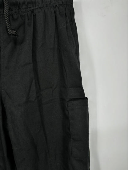 Men’s Black Cargo Pants – Size M