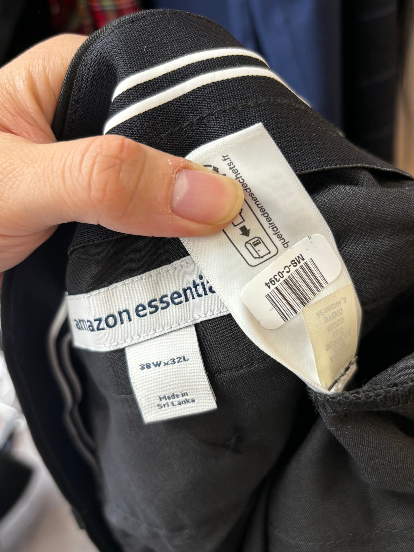 Men’s Black Dress Pants – Size 38W x 32L