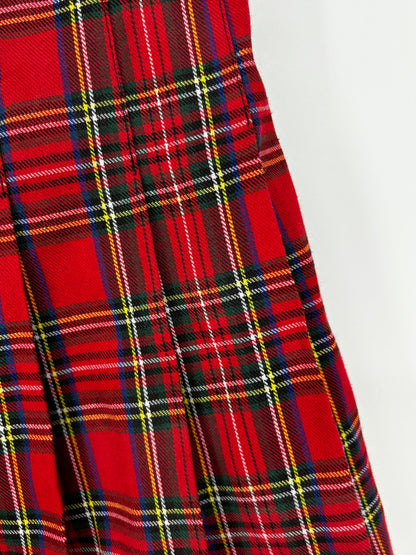 Women’s Red Plaid Mini Skirt – Size M