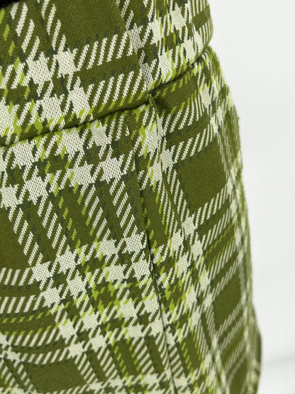 Women’s Green Plaid Mini Skirt – Estimated Size S/M