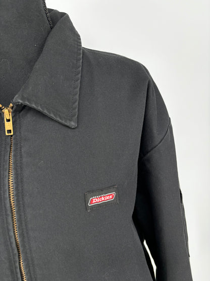 Men’s Black Zip-Up Jacket – Estimated Size M/L