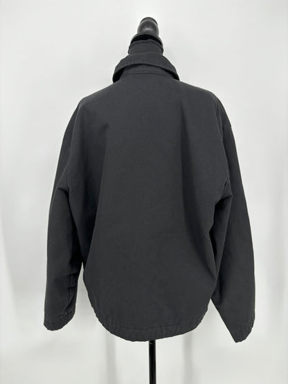 Men’s Black Zip-Up Jacket – Estimated Size M/L