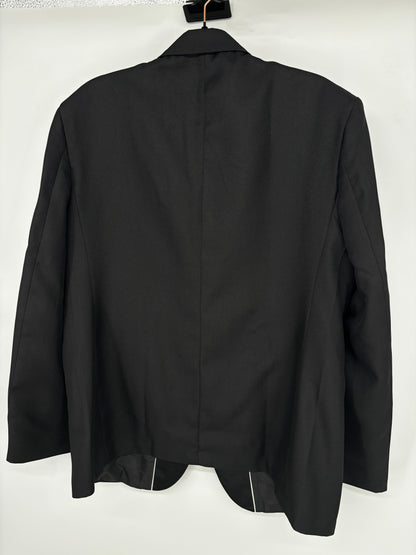 Men’s Black Blazer with Metal Details – Estimated Size L