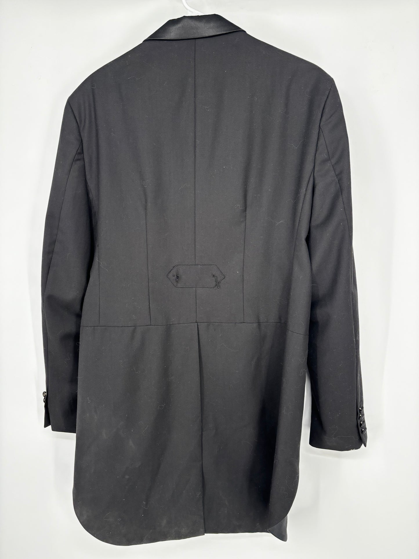 Men’s Black Mid-Length Blazer – Estimated Size L