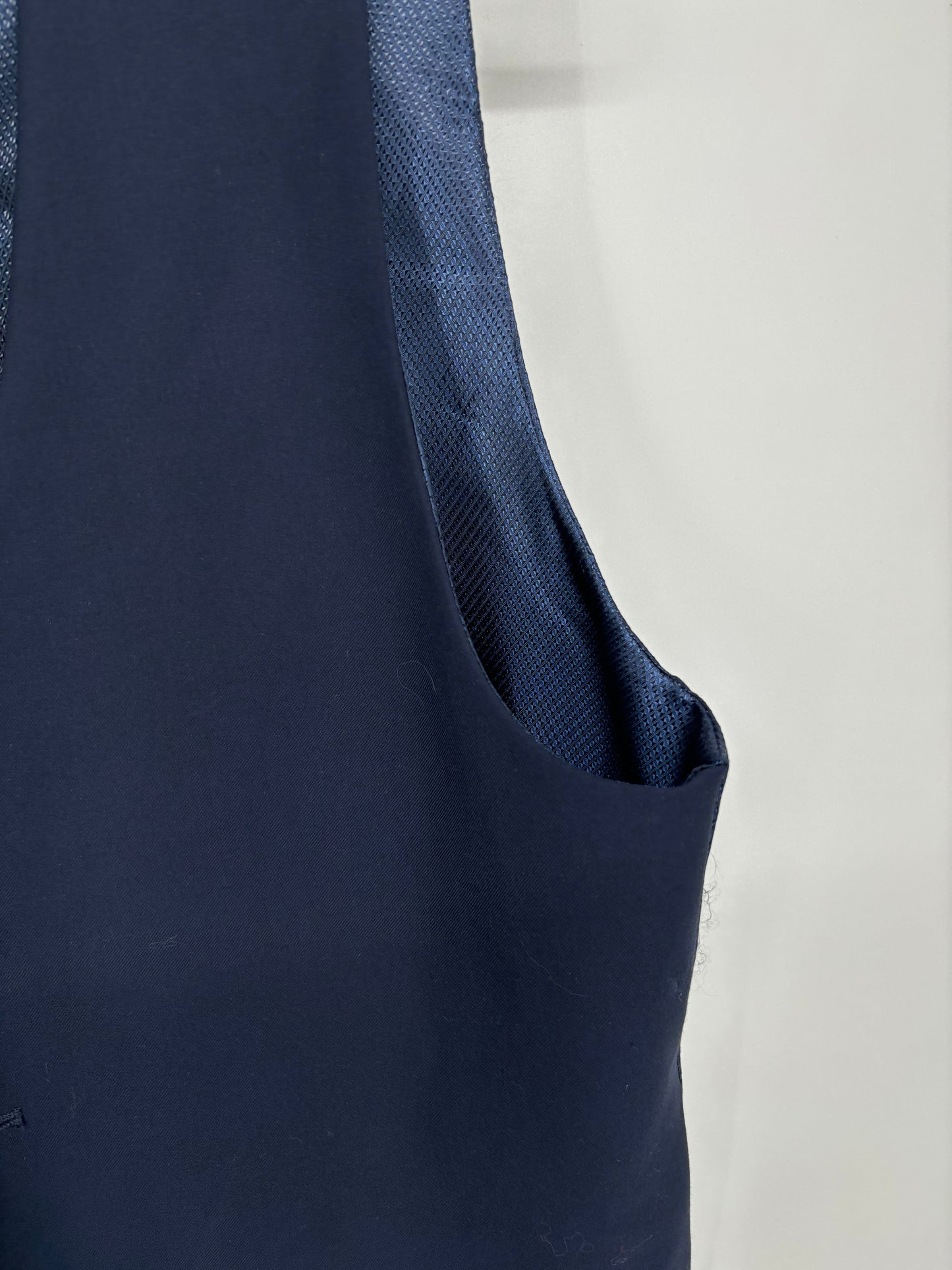 Men’s Navy Blue Suit Vest – Size 40R / W34