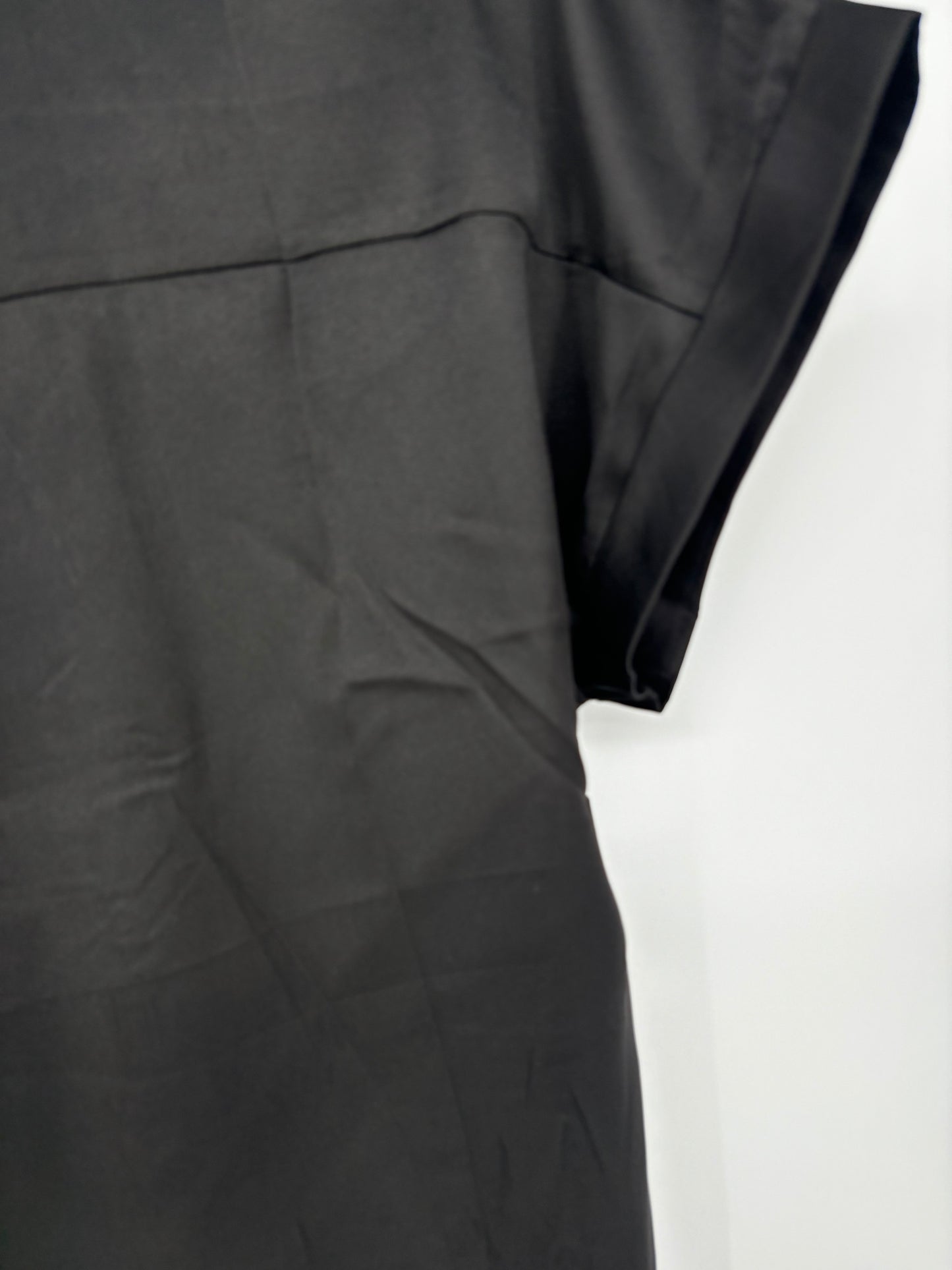 Women’s Black Short Sleeve Button-Up Shirt – Size S