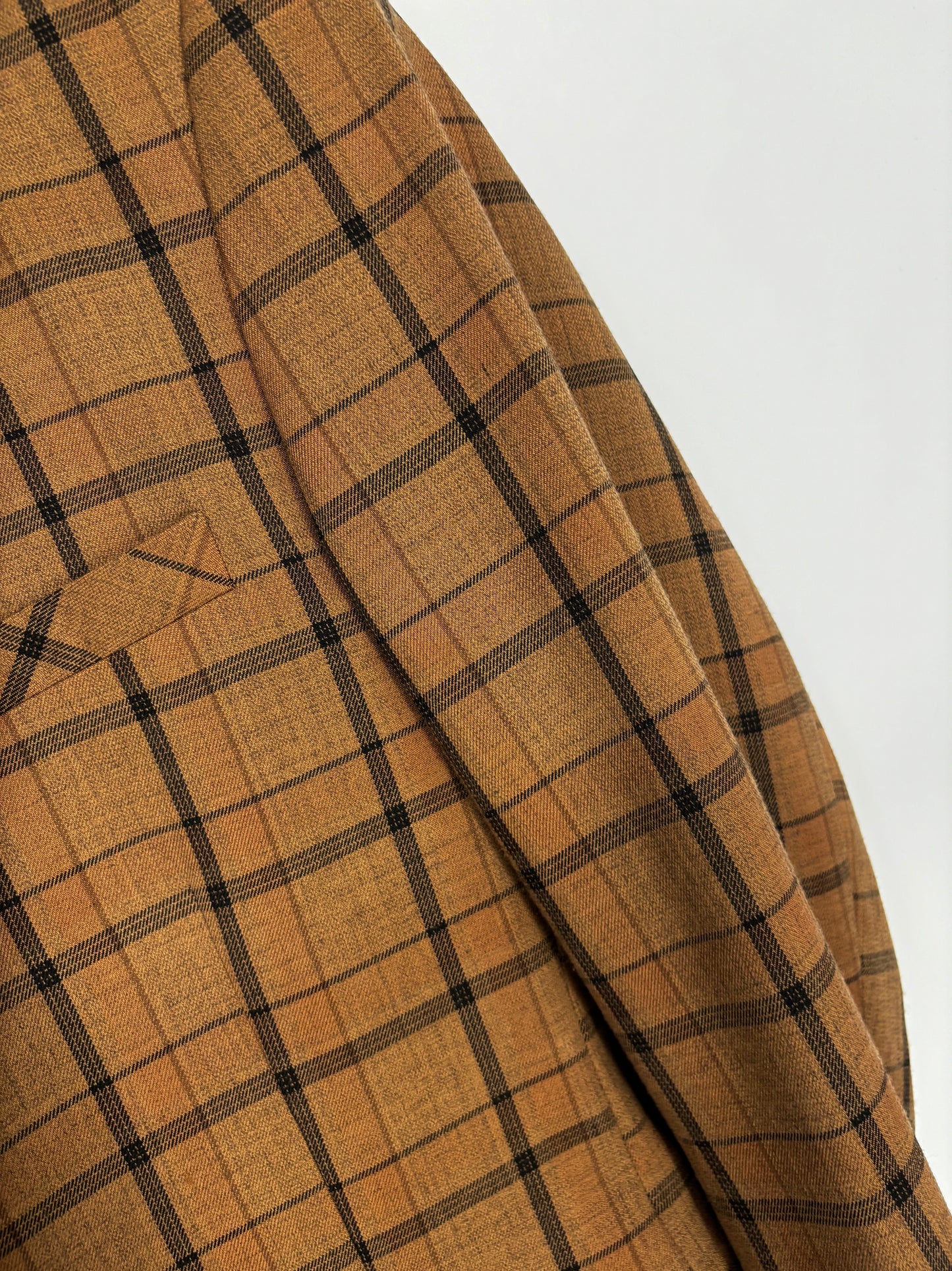 Men’s Brown Plaid Blazer – Size 40