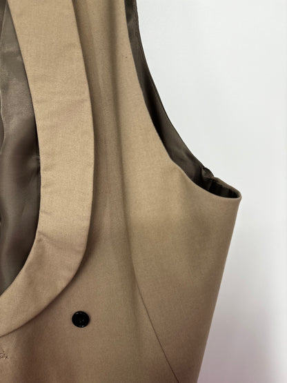 Men’s Brown Suit Vest – Size M