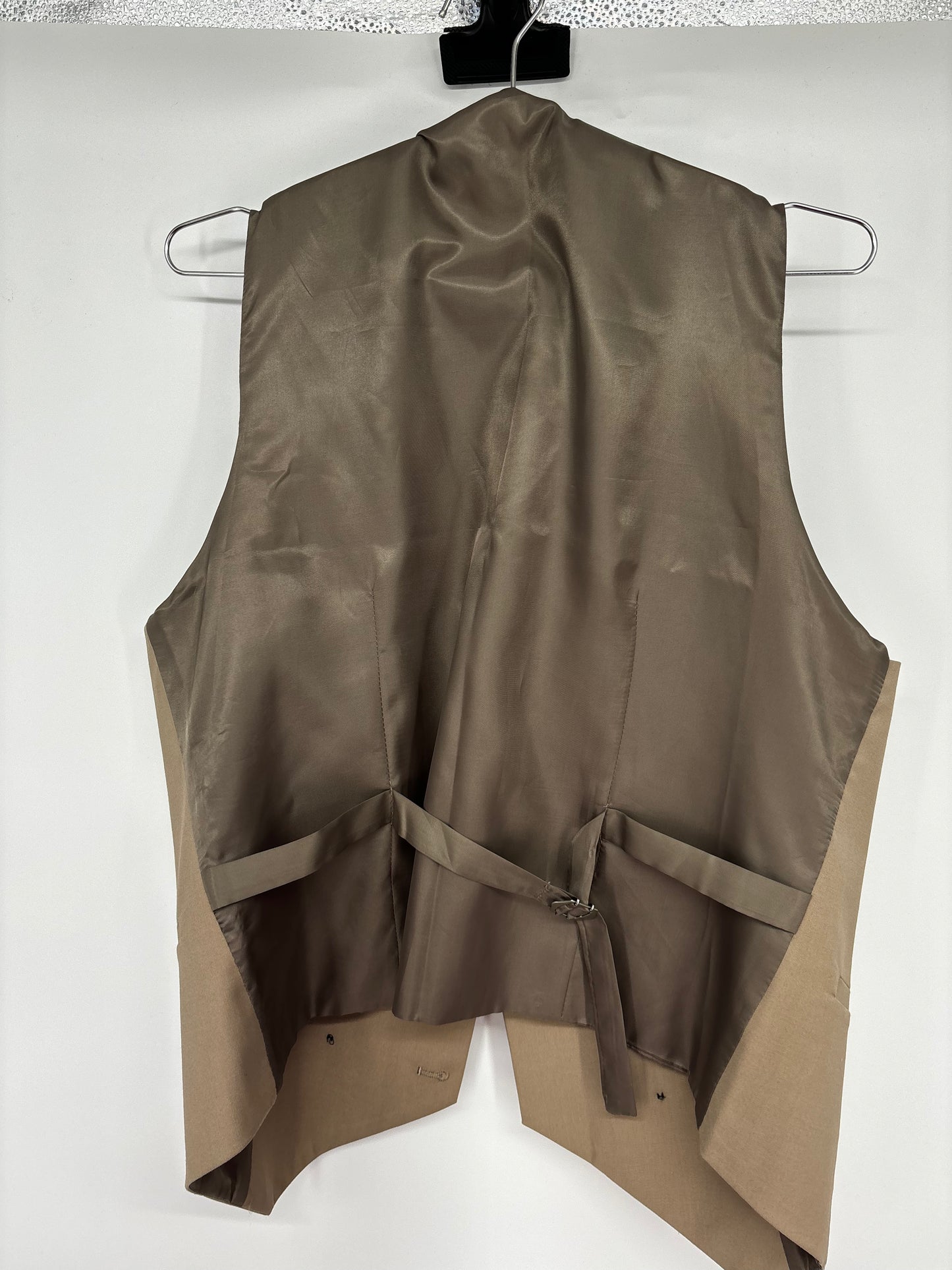 Men’s Brown Suit Vest – Size M