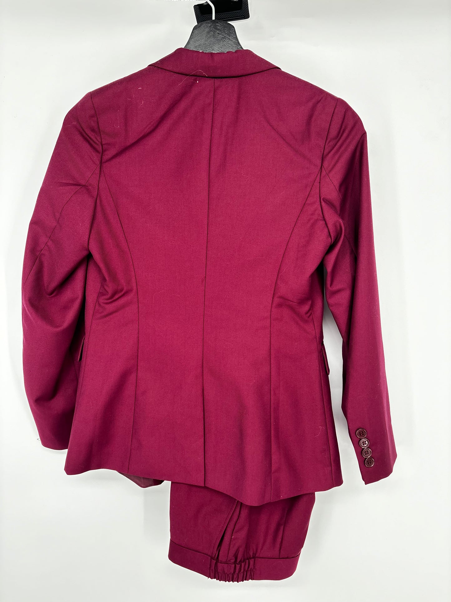 Women’s Burgundy Suit Set – XS (Blazer + Pants)