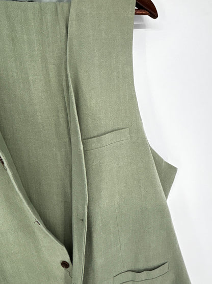 Men’s Green Sleeveless Vest – Estimated Size S–M