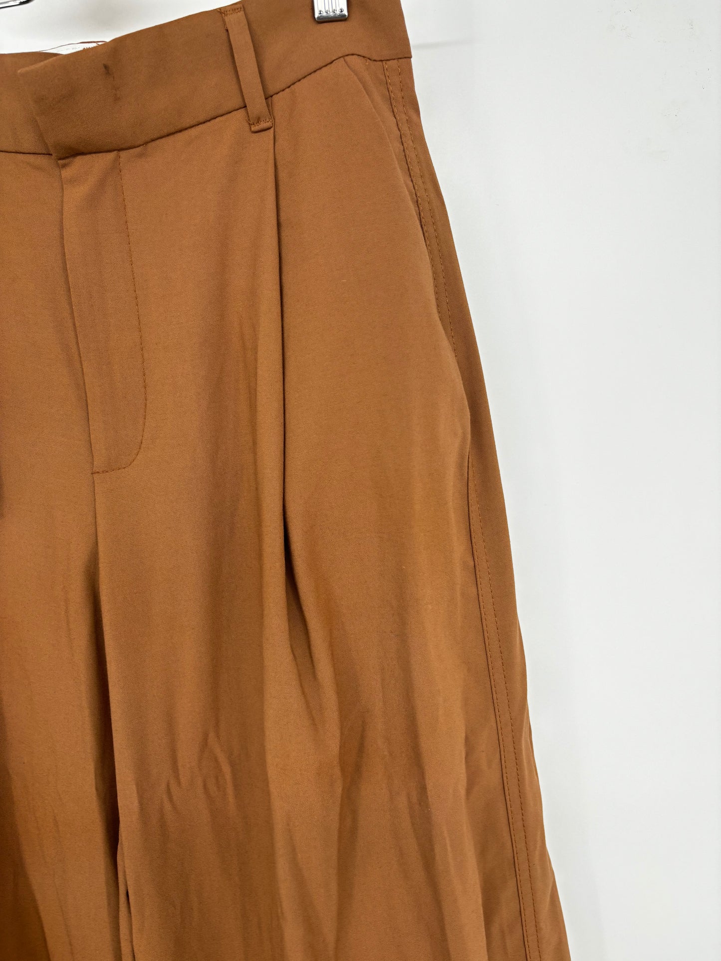 ZARA Women’s Brown Wide-Leg Pants – Size XS