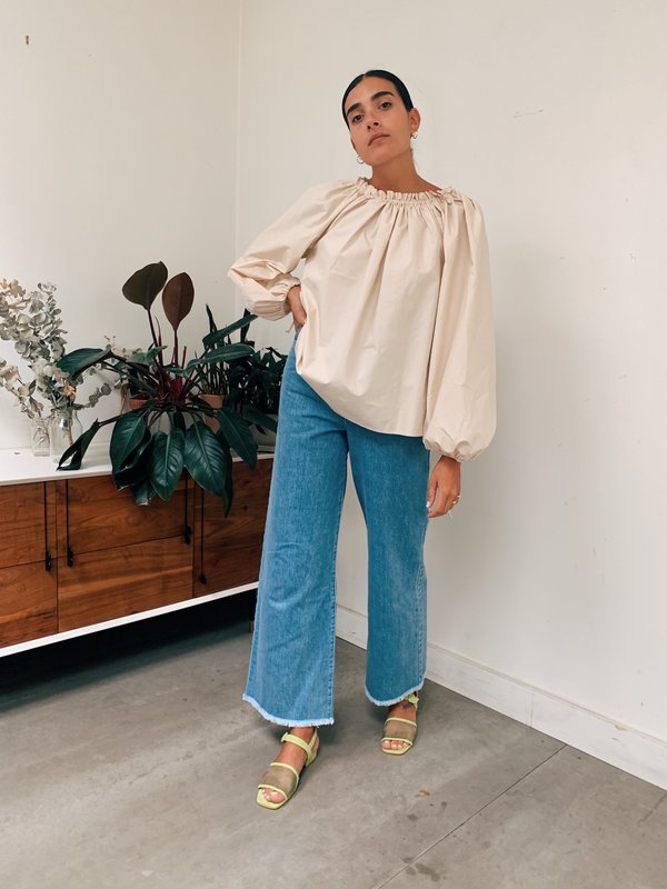 Casual Solid Chiffon Long Sleeve Women Blouse size 4