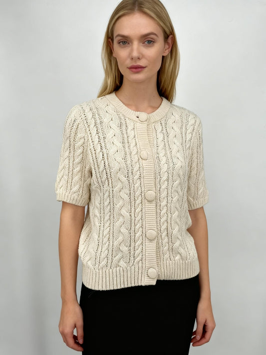 H&M Women’s Knit Short Sleeve Cardigan – Size S